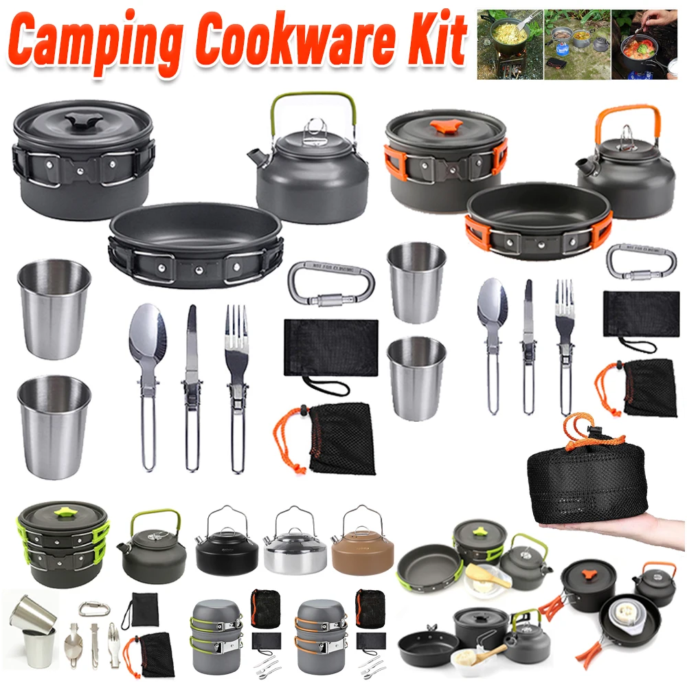 Campingkookgerei Set Ketel Pot - Camping Cooking Set With Kettle recensie en prijs