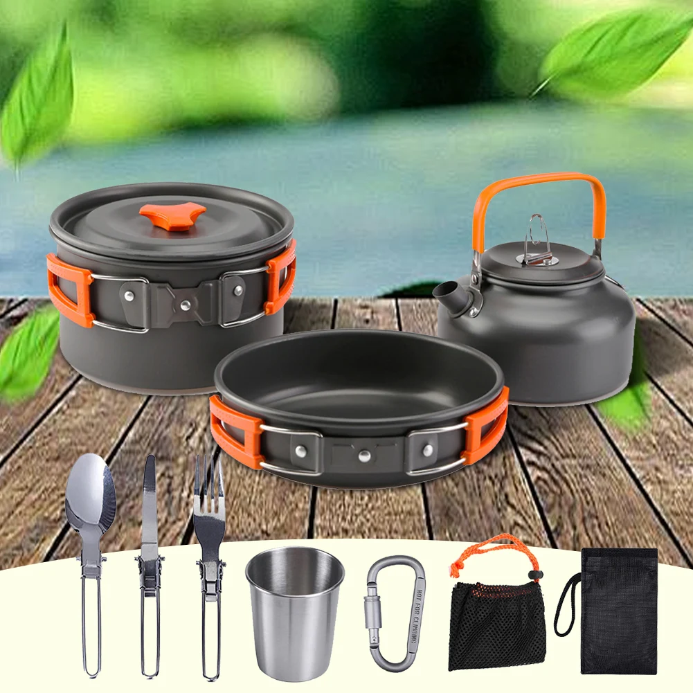 Campingkookgerei Set Ketel Pot - Camping Cooking Set With Kettle recensie en prijs
