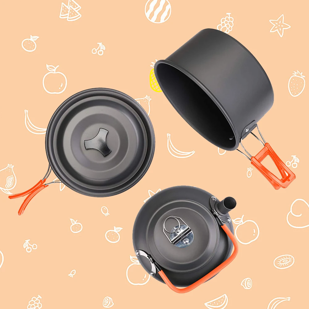 Campingkookgerei Set Ketel Pot - Camping Cooking Set With Kettle recensie en prijs