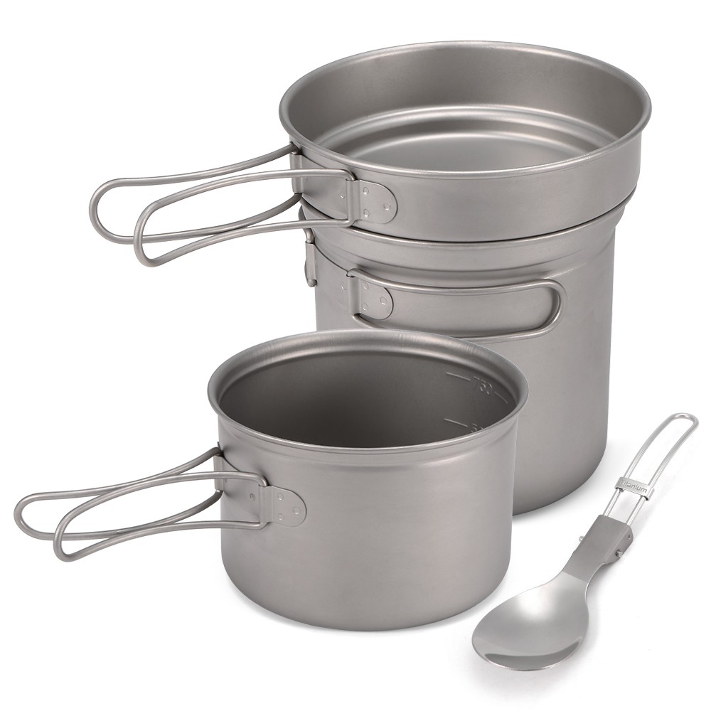 Ultralichte 3-delige titanium  - Camp Spork Set recensie en prijs