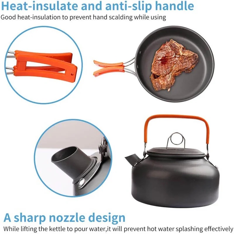 Campingkookset Campingkookgere - Camping Cooking Utensil Bag recensie en prijs