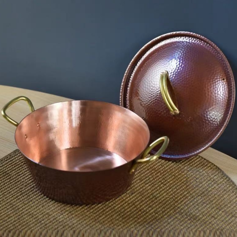 Handgemaakte vintage koperen p - Camping Cooking Pot recensie en prijs