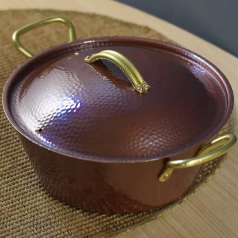 Handgemaakte vintage koperen p - Camping Cooking Pot recensie en prijs