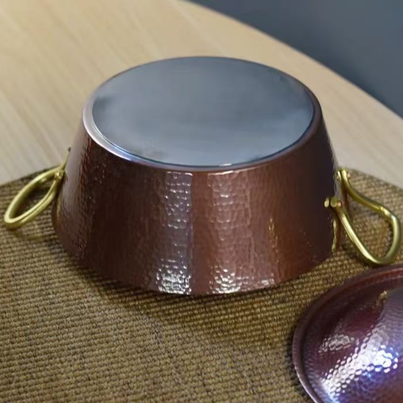Handgemaakte vintage koperen p - Camping Cooking Pot recensie en prijs